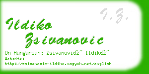 ildiko zsivanovic business card